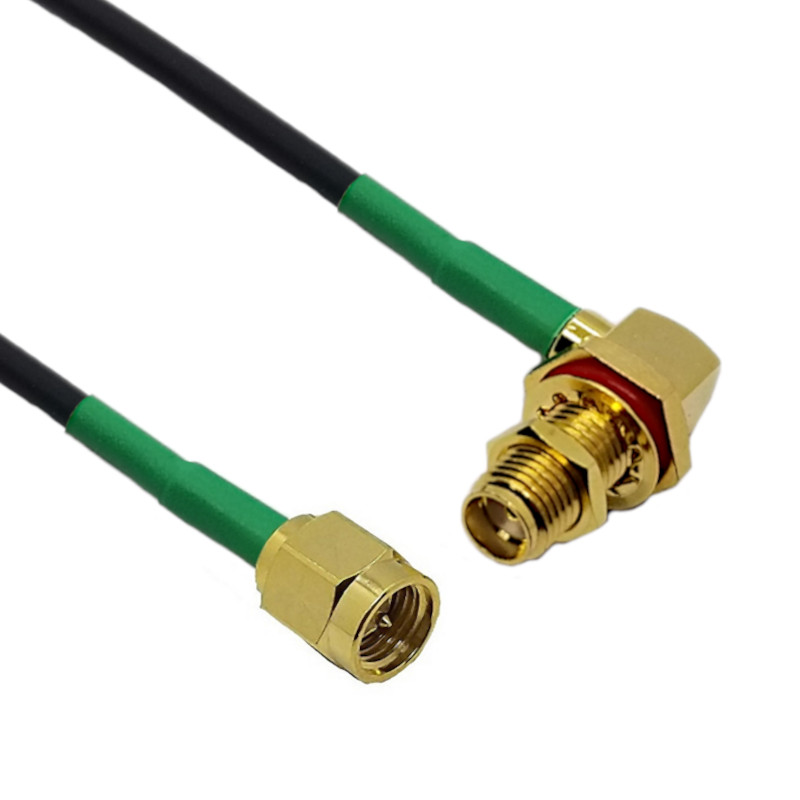 SMA Jack, Right Angle to SMA Plug