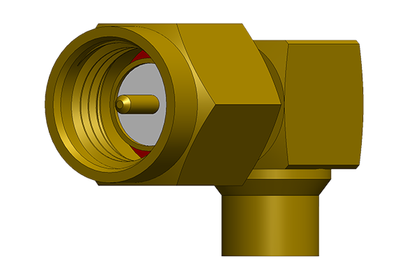 SMA RIGHT ANGLE SOLDER PLUG CONNECTOR