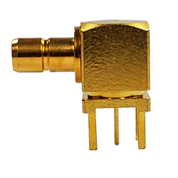 Right Angle Jack PCB Solder Post Thru-hole (75 Ohm)