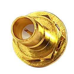 Straight Jack Solder Cup Bulkhead Front Mount (75 Ohm)