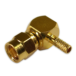 Right Angle Plug Crimp Cable RG179 (75 Ohm)