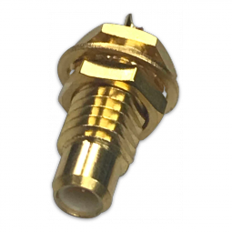 Straight Jack Solder Cup Bulkhead Rear Mount